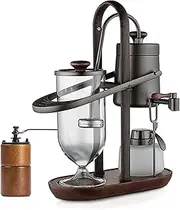 Iced Drip Coffee Maker European Siphon Coffee Maker, Portable Semi-Automatic Coffee Maker, Detachable Design Cold Brew Coffee Maker for Home Office Reusable
