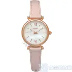 FOSSIL ES4699手錶 玫瑰金框 珍珠貝錶盤 夜光指針 粉色皮帶 女錶【澄緻精品】