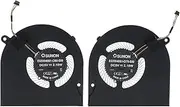 CPU & GPU Cooling Fan for Razer Blade Stealth RZ09-0281 RZ09-02812 RZ09-02812E71 13" FMQ6 FMQ7 DFS150705410T DFS160005410T