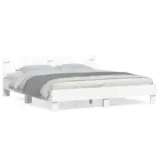 King Size Bed Frame Wooden Legs Farmhouse Scandi Mattress Base Platform White