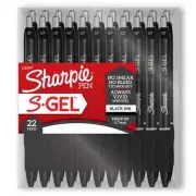22-PACK Sharpie S-Gel Gel Pens Medium Point (0.7 mm) Black Ink Gel Pen NEW!