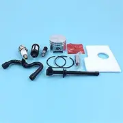38MM Piston Ring Pin Kit W/Air Fuel Oil Filter Line for Stihl 018 MS180 MS 180 Chainsaw W/Spark Plug Replacement Spare Parts