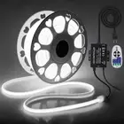 AC 110V~120V COB Led Strip Lights 100FT/30M White Led Rope Lights Outdoor Wat...