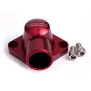 Aeroflow Billet Thermostat Housing - Red, AF64-2034R