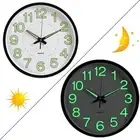Style Noctilucent Silent Bell Wall Hanging Glow in Dark Luminous Quartz Clocks