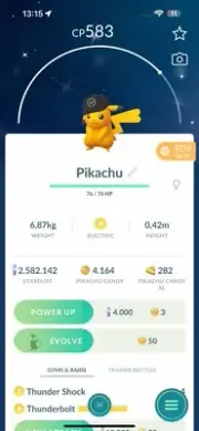 Shiny Pikachu Fragment Black Hat - Trade - REGISTERED Shiny pikachu require