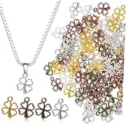 [TEHAUX] Unique Four Leaf Charm Lucky Pendant for Women Keychain Accessories Decorative Jewelry Making Supplies
