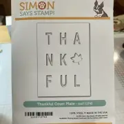 simon says stamp lotthankful Cover Plate, #sssd112745