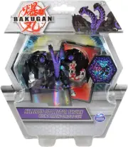 Bakugan Nillious (Purple) Collector Figure with 2 Trading Cards and Coin