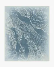 245' x 305' | Machine Washable Runner Rug | Kid & Pet Friendly | Indoor Rug | Adorned Soft Blue Rug by Malene Barnett | Ruggable