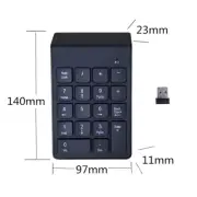 Wireless 2.4G USB Number Pad Numpad Number Keyboard ABS For Laptop Desktop