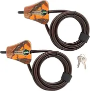 Master Lock Cable Lock, Python Adjustable Keyed Cable Lock, 6 ft. Long, Black, 2 Pack Mossy Oak Blaze Camouflage