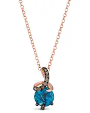 Le Vian Wrapped In Love 14K Rose Gold 2.14 ct. tw. Diamond & Topaz Pendant