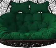 Waterproof Double Swing Seat Cushion for Hanging Egg Chair Washable Thick Hammock Chair Replacement Cushion Hanging Basket Chair Cushion Only