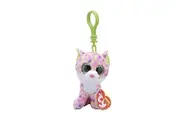 TY Carletto 36634 Sophie Cat Clip with Glitter Eyes, Glubschi's Beanie