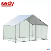 Large Walk-in Pet Chicken Run Coop Cage Rabbit Hutch Ferret House 3x2x1.95m Au