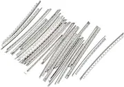 uxcell Electric Bass Fret Wire Guitar Fretboard 24 Fret 2.7mm Silver Tone for Bass Fingerboard Replacement, Pack of 24