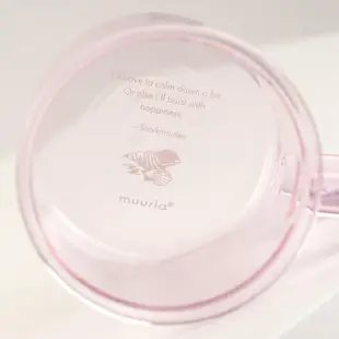 【Muurla】嚕嚕米玻璃馬克杯 玻璃杯 水杯 可兒 淺粉 350ml
