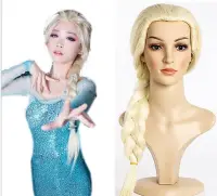 在飛比找Yahoo!奇摩拍賣優惠-【幸運星】冰雪奇緣 Frozen cosplay角色假髮 愛