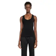 [ALEXANDER MCQUEEN] Jersey tank top Black
