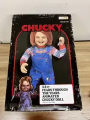 3.5 Ft ANIMATED CHUCKY DOLL Halloween Prop Home Depot Animatronic BRAND NEW