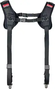 Camera Shoulder Double Strap Harness Quick Release Adjustable Dual Camera Tether