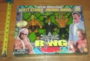1999 WCW NWO Toy Biz Ring Announce Box set Michael Buffer DDP Scott Steiner WWE