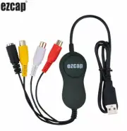 Ezcap159 USB 2.0 AV Video Capture Card fr VHS Player DVD Camera Record Win10 MAC