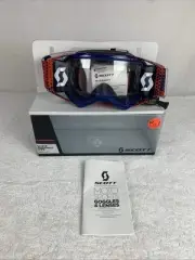 SCOTT PROSPECT WFS 1650 ROLL-OFF MOTOCROSS ENDURO GOGGLES - RED/BLUE/CLEAR