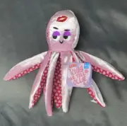 New Bark Box “ Kiss & Tell Ollie " Dog Toy Valentine’s Day Octopus Spring XS/S
