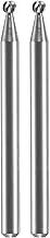 Dremel 107 Engraving Cutting Bit Multipack, 2x Ball shaped Engraving Cutter with 2.4mm Working Diameter