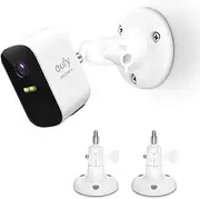 HOLACA Adjustable Wall Mount Holder Compatible With Eufycam 1/2/2C/2C Pro/3/3C/E and other Eufycam Models, 1/4" Screw Eufycam Wall Mounts (2Pack White)
