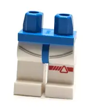 Lego - Minifigure Legs - White, Blue, Spacesuit