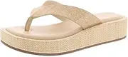 [TruFox] Women's Platform Flip Flops Wedge Sandals Comfortable Soft Cushion Slip on Summer Beach Thong