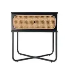 MARCUS (RATTAN) BEDSIDE TABLE LAMP OCCASIONAL SIDE UNIT NIGHTSTAND 50X57CM
