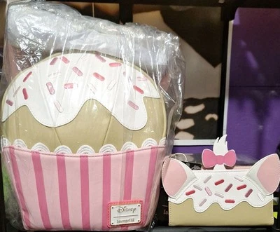 Marie Cupcake Loungefly Mini Backpack And Wallet Set