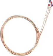 JEWEDECO 6pcs Replacement Guitar Strings for Acoustic Folk Guitars Premium Musical Strings for Exceptional Tone and Comfort present