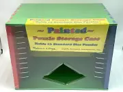 NEW Melissa & Doug Painted Wooden Puzzle Storage Case #1006 Holds 12 Puzzles