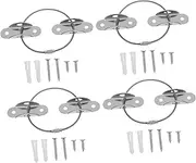 BESTonZON Safety Straps Tip Furniture Anchors 4 Sets Metal Proofing Straps for Child Furniture Sturdy Durable