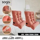 SOGA 2X 45cm Peach Triangular Wedge Lumbar Pillow Head Backrest Bed Cushion