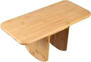 Bamboo Meditation Stool Yoga Bench Portable Kneeling Chair for Office Home and Meditation Space