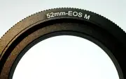 52mm Macro Reverse Adapter Ring for Canon EOS M M2 EF-M mount mirrorless cameras