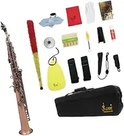 Soprano Sax B Flat Soprano Sax Cleaning Rod Wind Instrument Musical Instrument Copper for Music Room Family Gathering Gift, A