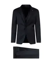 three-piece tuxedo suit 48,IT52,IT54,52,IT48,54 Black