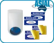 European Fake DIY Dummy Alarm Security Warning Stickers bosch ness SIREN STROBE