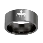 New Trendy James Bond 007 Spectre Ring Men S Ring Fashion Metal Polished Ghost Pattern Ring Accessories Party Jewelry Black 11