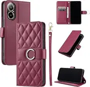 Compatible with Oppo A17 4G Kickstand Case Cover,Compatible with Oppo A17K 4G Lanyard Magnetic Closure Wallet Case Green