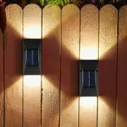 LED Outdoor Solar Wall Light Waterproof Balcony Fence Garden Decorative Light