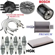 Tune Up Kit Filters Cap Wire Spark Plugs For GMC SONOMA V6 4.3L, 2WD 2000-2003