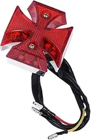 ASAKKURA Motorcycle Tail Light Pas Pad Motorbike Quad Motorcycle Phone Mount Car Tail Pram Steering Signals Para Reflector Filler Helmet Motor Holder Taillights Chain Dash Lead Cam Red Abs